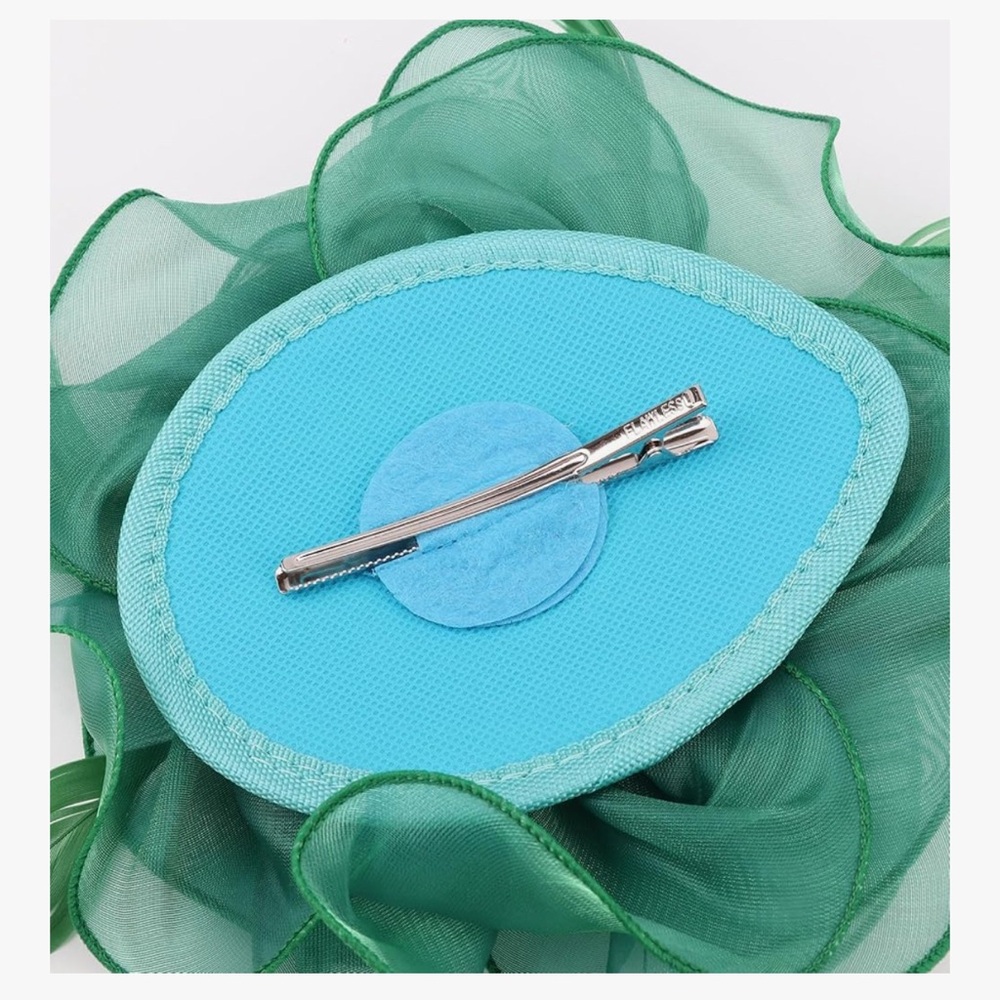 Elegant Teal Fascinator Hat - Picture 2 of 2